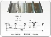 供应燕尾式YX51-190-760楼承板